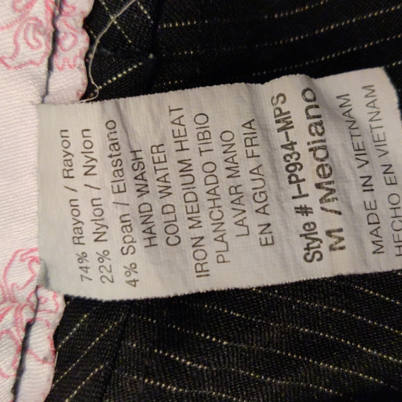 Ponny Tail Striped Bell Bottom Pants - Picture 12 of 12